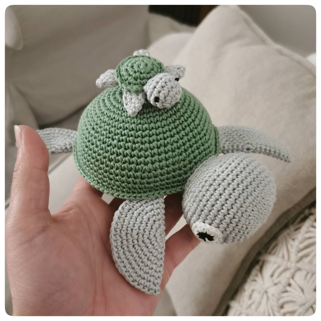 Schildkrötenspieluhr Spieluhr Handmade Taufgeschenk Baby Mobile Schildkröte