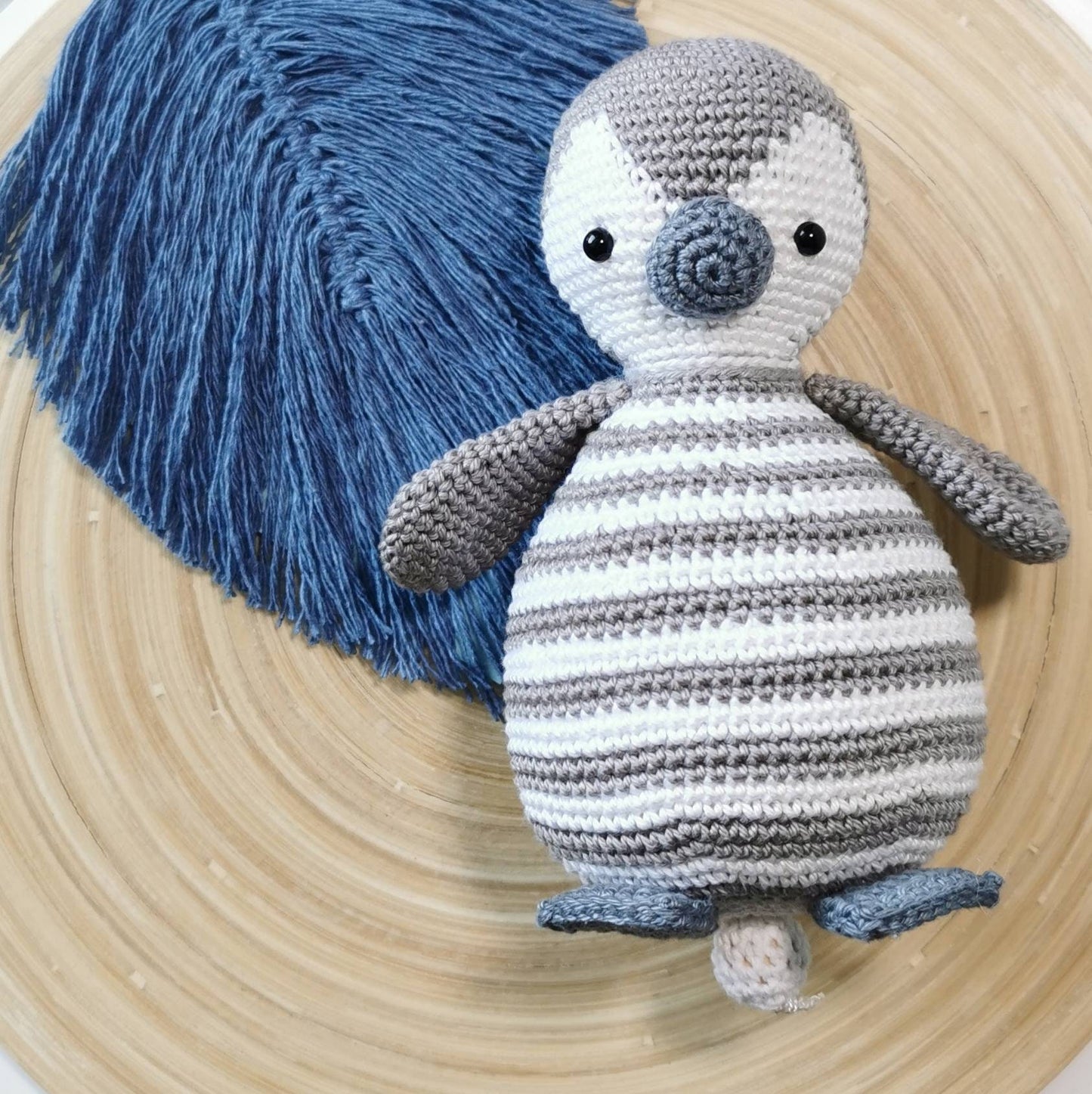 Spieluhr Pinguin Wunschmelodie Amigurumi Einschlafhilfe Handmade